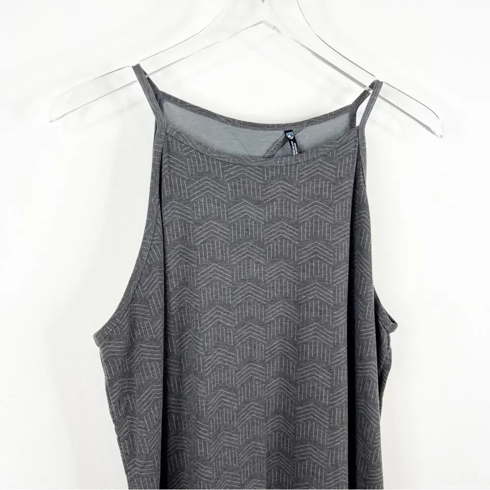 Kuhl Kira Sleeveless Mini Dress XL Pavement Print Grey - Picture 4 of 7
